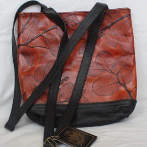 Leaf Leather Shoulder Bag